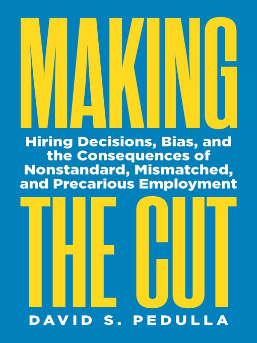 Title details for Making the Cut by David Pedulla - Available